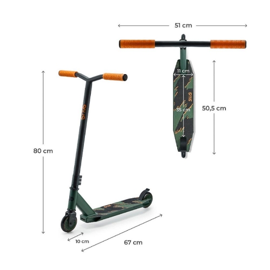 Slika Romobil SOLIS, Zeleni Kinderkraft 