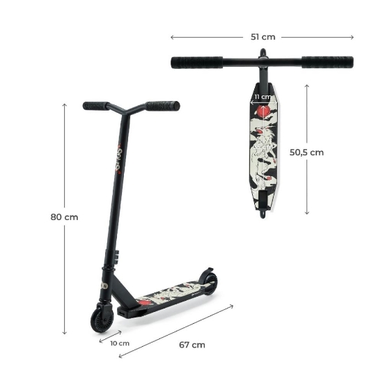 Slika Romobil SOLIS, Crni Kinderkraft 