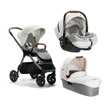 Slika Komplet 3u1 kolica Finiti + košara Ramble XL + autosjedalica i-Level Recline - Oyster Joie 