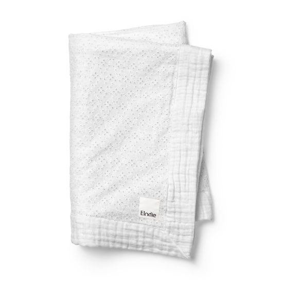 Slika Mekana pamučna dekica, Embroidery Anglaise - Elodie