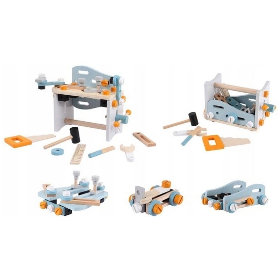 Slika Stol za igru Mali Majstor od 54 elementa Ecotoys 