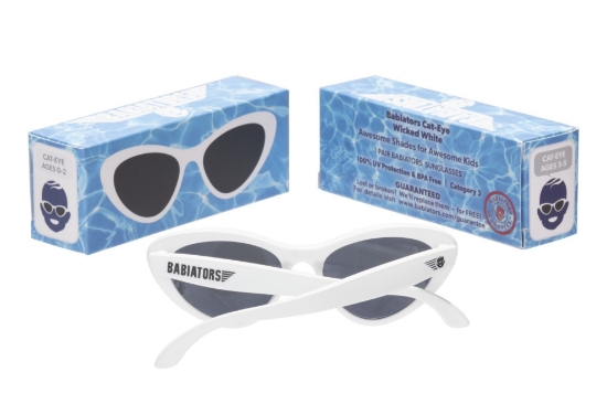 Slika Dječje sunčane naočale Cat-Eye, White - Babiators
