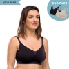Slika Grudnjak za trudnice i dojilje bez šavova,  duo pakiranje- Original, crni + bež, XL Carriwell 