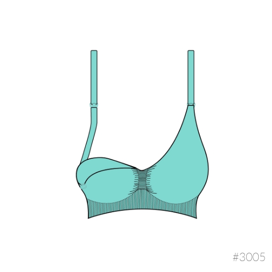 Slika Grudnjak za trudnice i dojilje bez šavova, duo pakiranje - Original, crni + bež, L Carriwell 