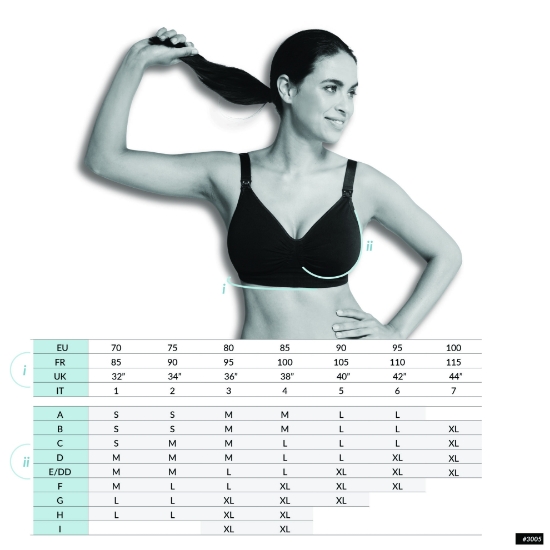 Slika Grudnjak za trudnice i dojilje bez šavova, duo pakiranje - Original, crni + bež, L Carriwell 