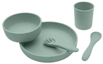 Prikažite detalje za Set za jelo 5 kom Silicone - Sage Kikka Boo  Slika Set za jelo 5 kom Silicone - Sage Kikka Boo