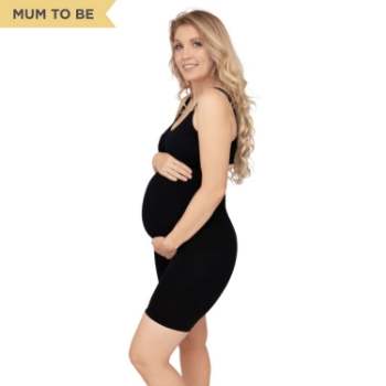 Slika Potporne kratke hlačice bez šavova za trudnice crne S Carriwell 