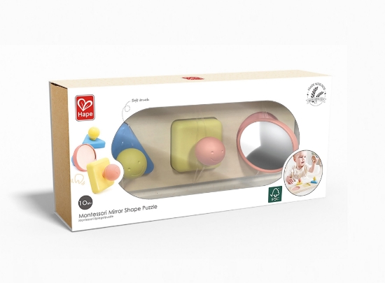 Slika Montessori slagalica oblika s ogledalima Hape