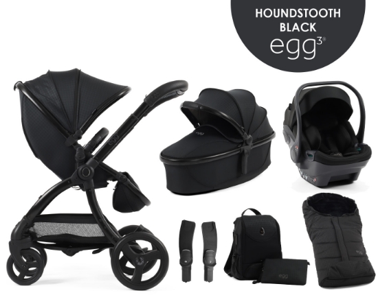 Slika Dječja kolica 6u1 - Special Edition Houndstooth Crna egg3®