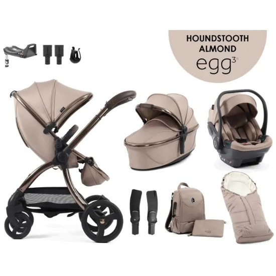 Slika Dječja kolica 9u1 - Special Edition Houndstooth Almond egg3® 