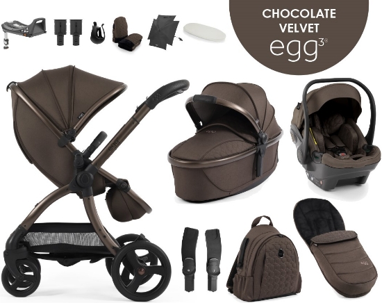 Slika Dječja kolica 12u1 - Chocolate velvet egg3®