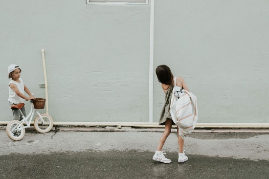 Slika Vreća i podloga 2u1 za vanjske prostore - Stripes - Play&Go