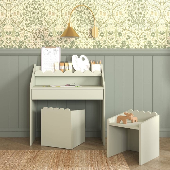Slika Book Nook Montessori stol, sage Bellamy 