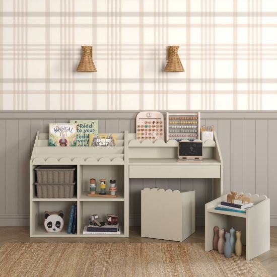 Slika Book Nook Montessori stol, latte Bellamy 