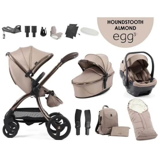 Slika Dječja kolica 12u1 - Special Edition Houndstooth Almond egg3® 