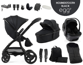 Prikažite detalje za Dječja kolica 12u1 - Special Edition Houndstooth Black egg3®  Slika Dječja kolica 12u1 - Special Edition Houndstooth Black egg3®