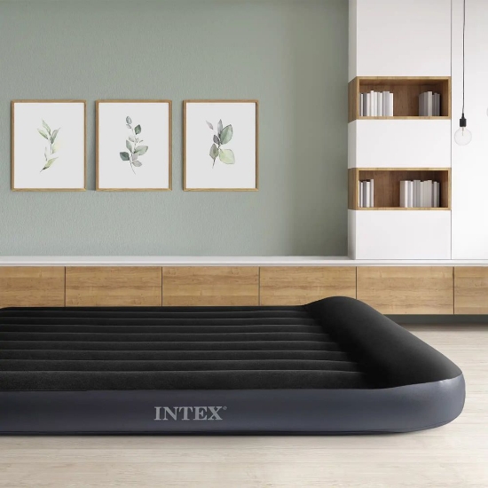 Slika Madrac na napuhavanje s pumpom 191x137x25 cm INTEX 
