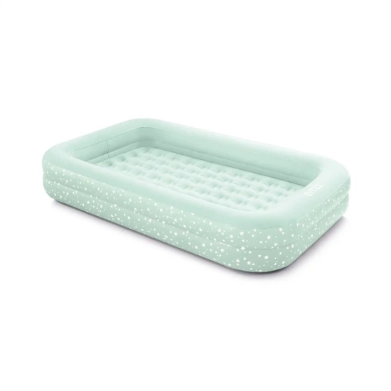 Slika Madrac na napuhavanje s pumpom+krevet 168x107x25 cm INTEX 