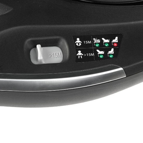 Slika Rotirajuća Isofix baza za Komibaby (40-87cm)/Kombikid (40-105cm), Gris Carbono JANE 