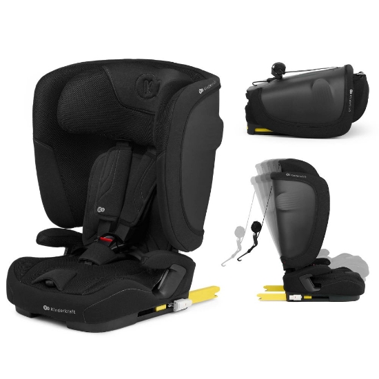 Slika Autosjedalica FIX2GO i-Size 9-36 kg (76-150 cm), Crna Kinderkraft 