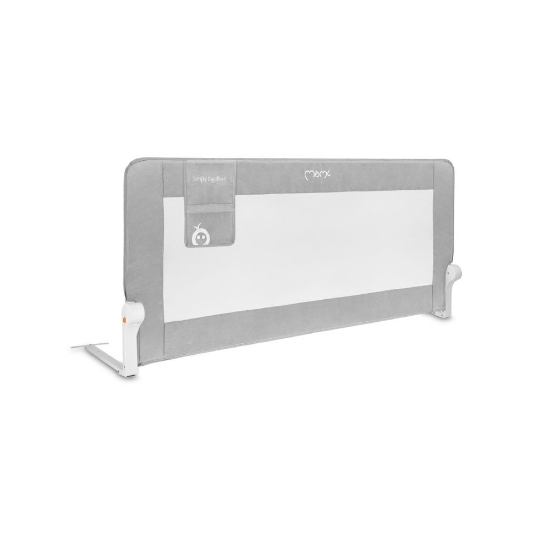 Slika LEXI XL PLUS zaštitna ograda za krevet 150x66 cm, siva MoMi 
