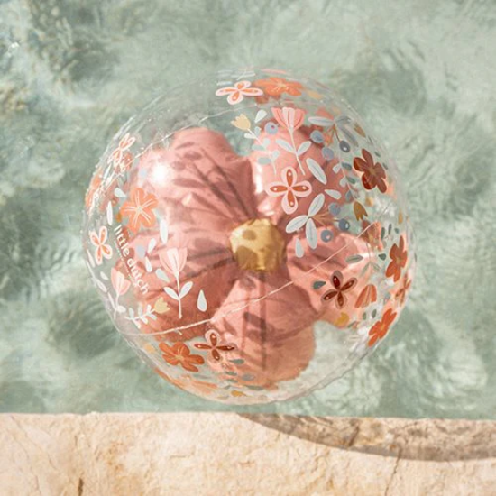 Slika 3D lopta na napuhavanje Figure Pink Flowers 35cm - Little Dutch