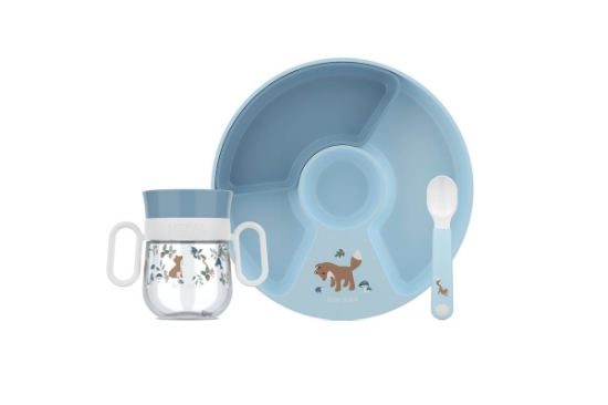 Slika 3-dijelni početni set za jelo Forest Friends - Little Dutch