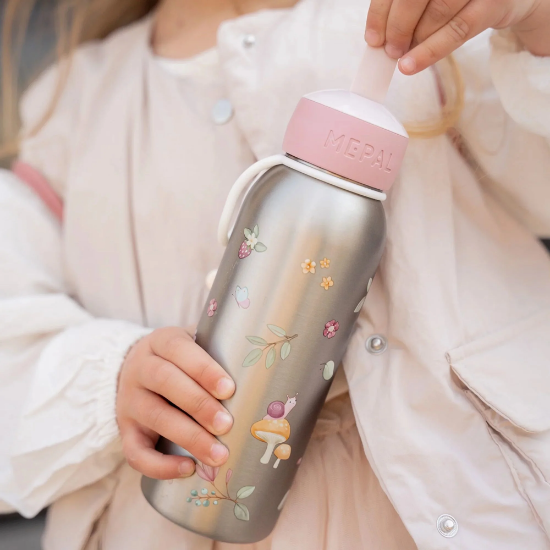 Slika Bočica od nehrđajučeg čelika flip-up Fairy Garden 350ml - Little Dutch