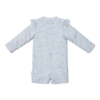 Slika Kupaći kostim s dugim rukavima Sunny Flowers Blue 74/80 - Little Dutch