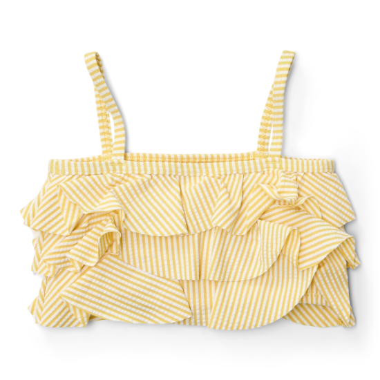 Slika Dvodijelni dječji kupaći kostim Ocean Treasures Yellow 86/92 - Little Dutch