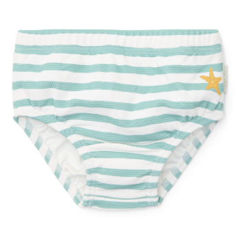 Slika Pelena za plivanje - kupaći kostim Stripes Surf Blue 74/80 - Little Dutch