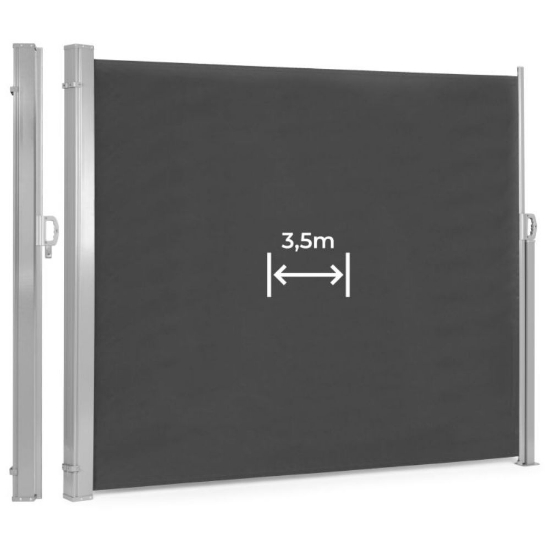Slika Sjenilo na razvlačenje - pregrada za terase 350x180 cm, Anthracite