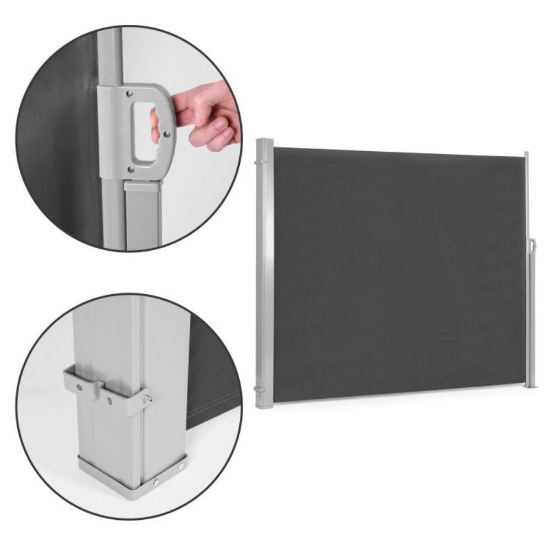 Slika Sjenilo na razvlačenje - pregrada za terase 350x180 cm, Anthracite