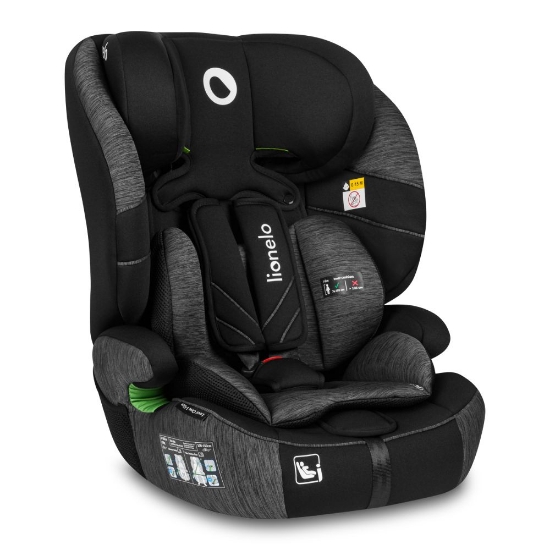 Slika Autosjedalica Levi One i-Size 9-36 kg (76-150 cm) 360, Black Grey Lionelo