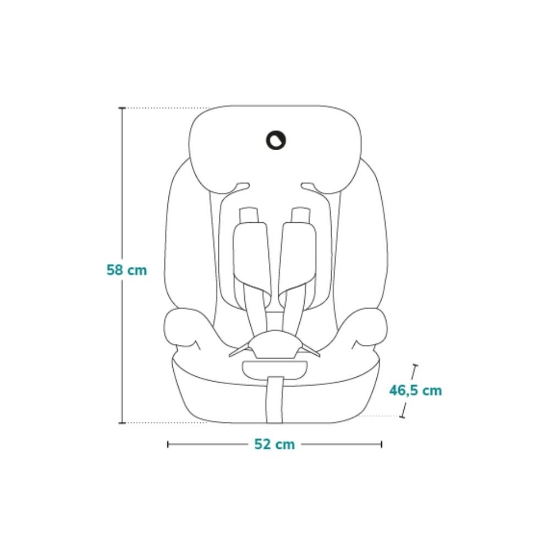 Slika Autosjedalica Levi One i-Size 9-36 kg (76-150 cm) 360, Crni Carbon Lionelo 