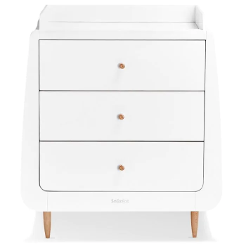 Slika Skandi komoda za prematanje - Bijela/Natural SnuzKot 