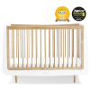 Slika Skandi Set 2u1 - Krevetić + komoda za prematanje - Bijeli/Natural SnuzKot 