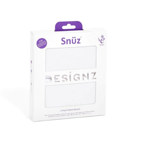 Slika Plahte za SnuzPod⁴/ SnuzPod5/Studio krevetiće - Bijele , 2 kom Snuz 