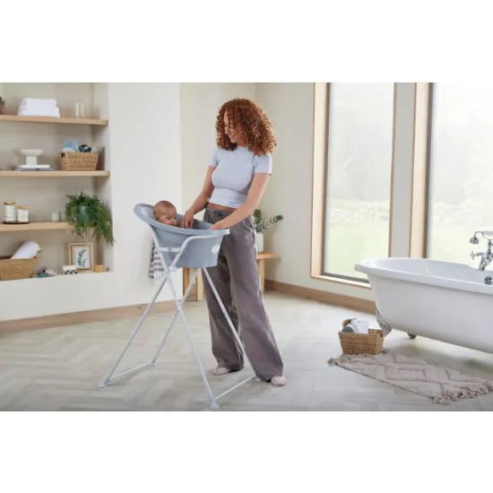 Slika Shnuggle kadica za bebe do 12 mj., Pebble Grey 