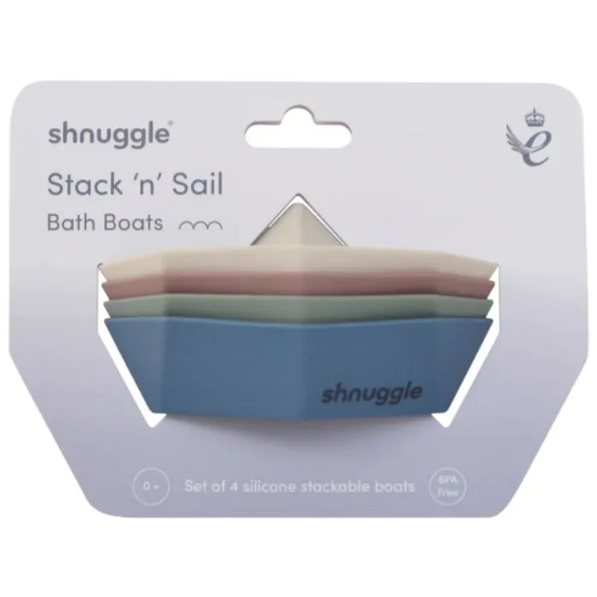 Slika Igračka za kupanje Brodići Stack'nSail - 4 kom Shnuggle 