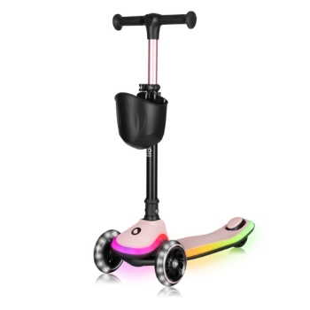 Slika Romobil Mey LED, Pink Rose Lionelo 