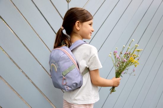 Slika Ruksak Tiny Outdoor Rainbow pastel lilac - Lässig
