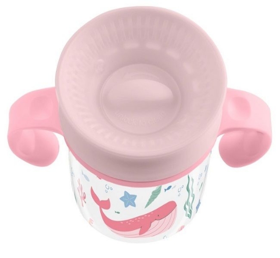 Slika Čaša za piti 360° 300 ml Deep Sea - Pink Kikka Boo 