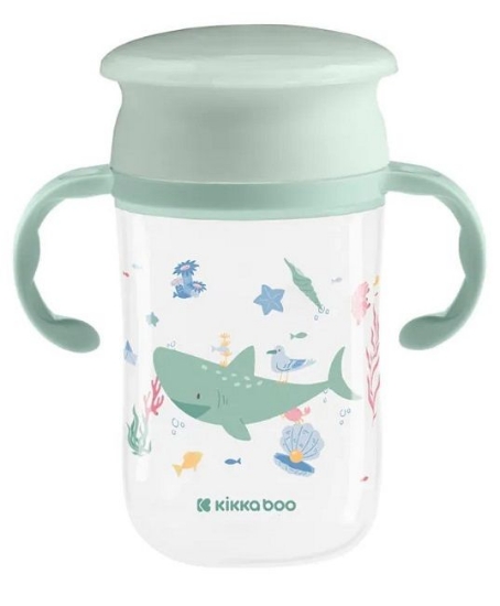 Slika Čaša za piti 360° 300 ml Deep Sea - Mint Kikka Boo