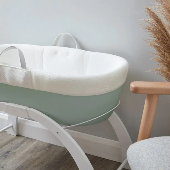 Slika Dreami Moses košara sa stalkom i madracem - Eucalyptus Shnuggle 