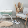 Slika Dreami Moses košara sa stalkom i madracem - Eucalyptus Shnuggle 