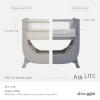 Slika Shnuggle Air Lite krevetić za bebe, Taupe 