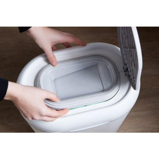 Slika Spremnik za odlaganje pelena - Bijelo/Sivi Shnuggle 