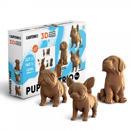 Slika 3D puzzle - 3 Psića CARTONIC 