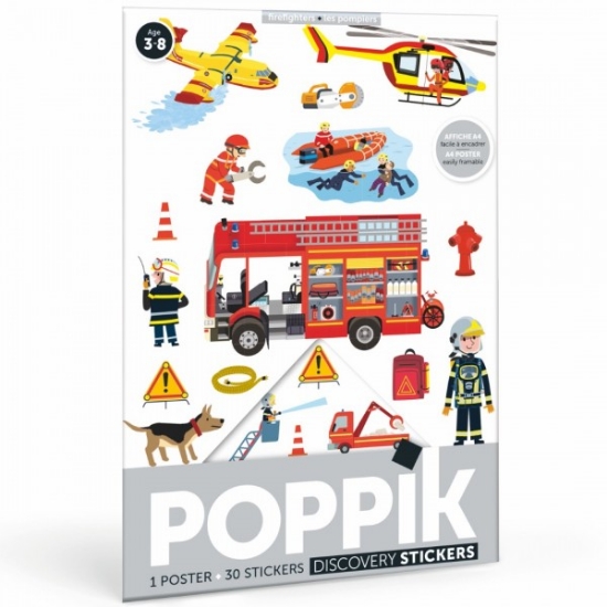 Slika Mini poster s naljepnicama Discovery VATROGASCI POPPIK 
